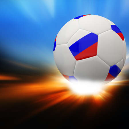 3d footballの写真素材