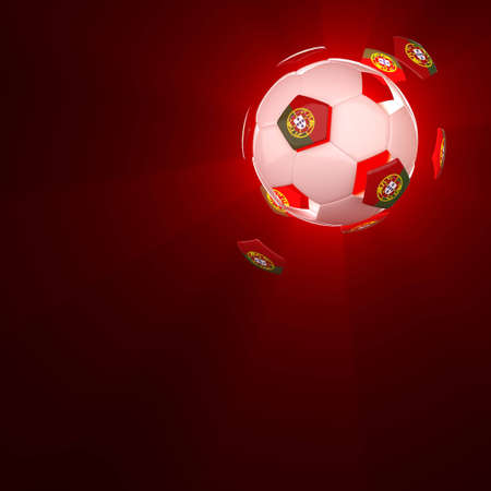 3d footballの写真素材