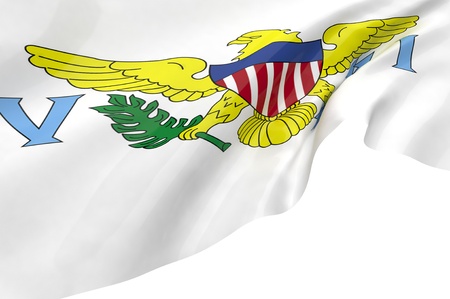 Illustration flag of Virgin Islands