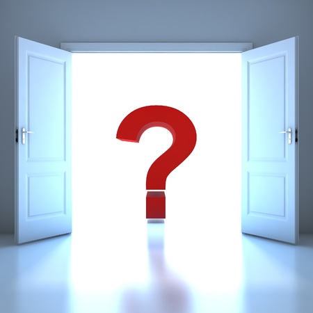 Question mark word conceptual in the futureの写真素材