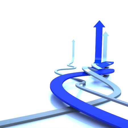 Arrow 3d illustrationの写真素材