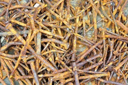 Rusty nailsの写真素材