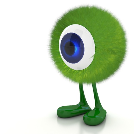 Single eye monsterの写真素材