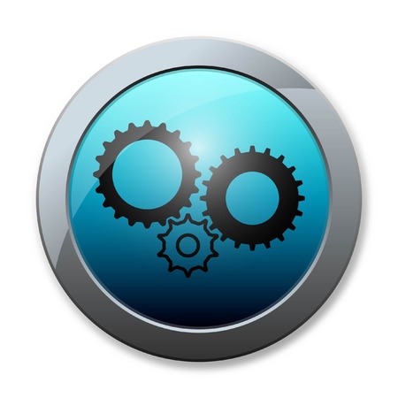 Botton icon business on white backgroundの写真素材