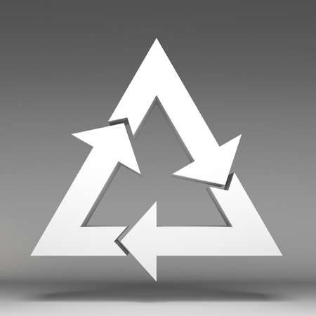3d recycle iconの写真素材