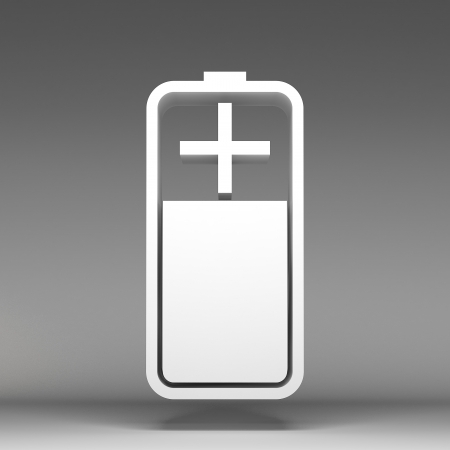 3d battery iconの写真素材