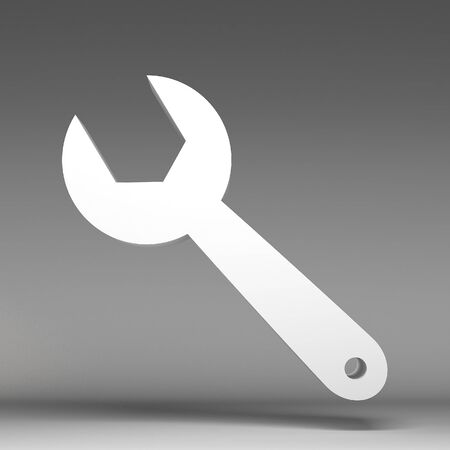 3d Spanner iconの写真素材