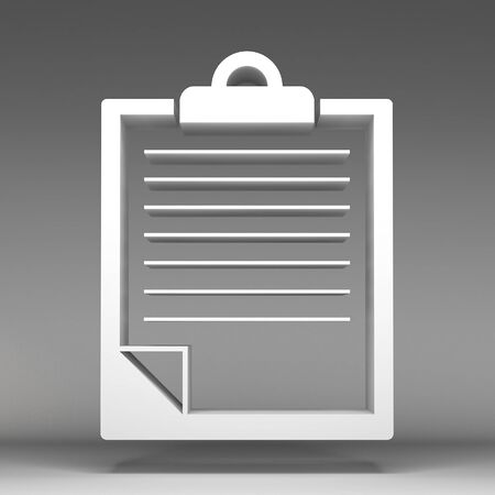 3d paper note iconの写真素材