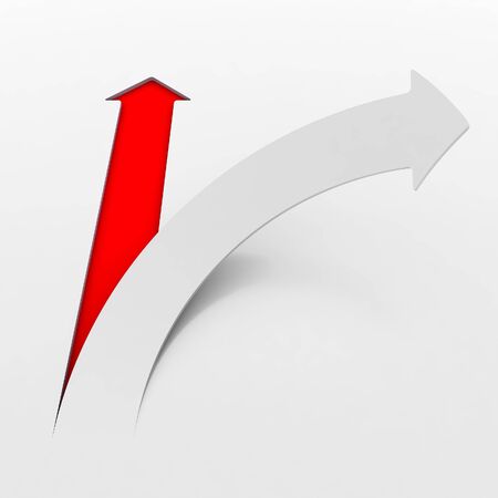 3d arrow backgroundの写真素材