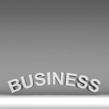 3d text for business backgroundの写真素材