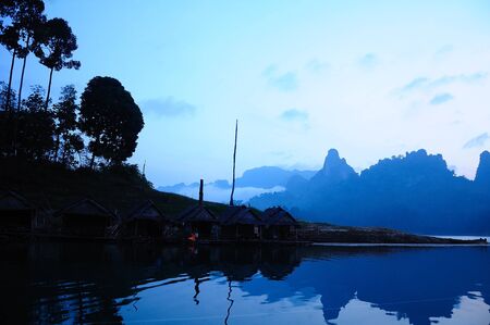 Ratchaprapa Dam,Khao Sok,Thailandの写真素材