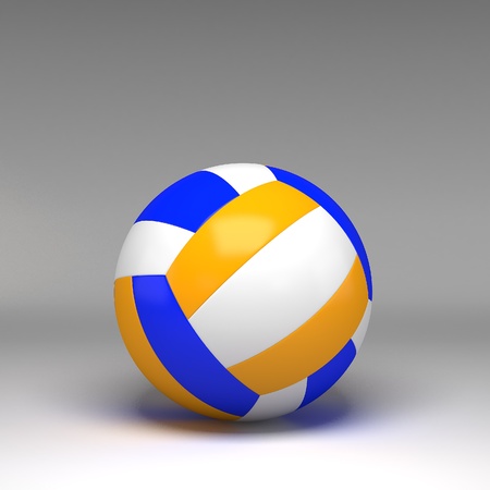 3d volleyball isolatedの写真素材