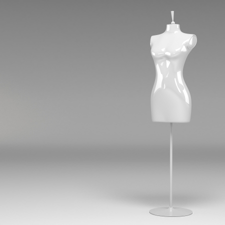 3d female fashion mannequinの写真素材