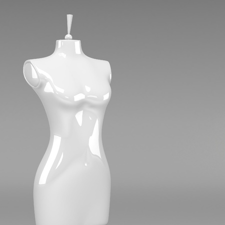 3d female fashion mannequinの写真素材