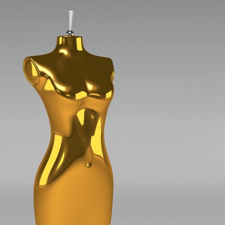 3d female fashion mannequinの写真素材