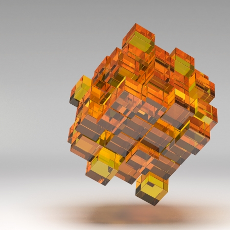 3d illustration basic geometric shapes