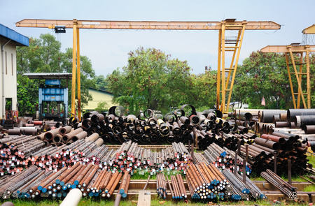 Overhead crane for factoryのeditorial素材