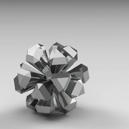 3d rendering abstract shapes