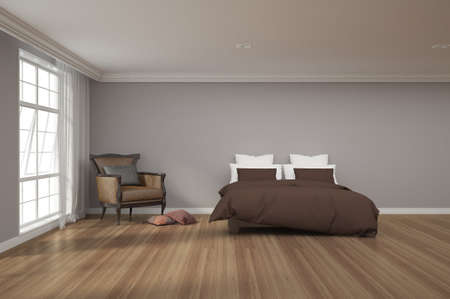 3d rendering interior decoration empty roomの写真素材
