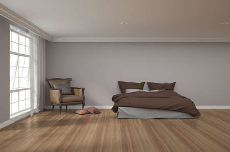 3d rendering interior decoration empty roomの写真素材