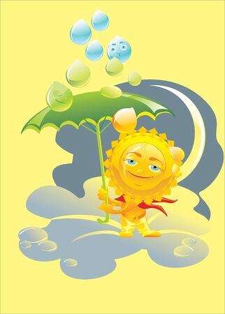 sun in the skyのイラスト素材