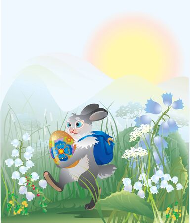 easter bunnyのイラスト素材