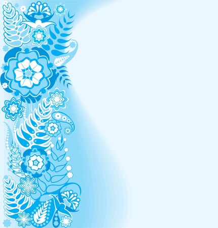 pattern blueのイラスト素材