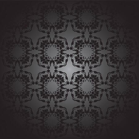 floral design east, black and whiteのイラスト素材