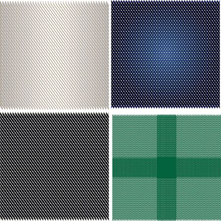 seamless geometric background set, gradientのイラスト素材