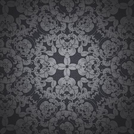 black floral backgroundの写真素材