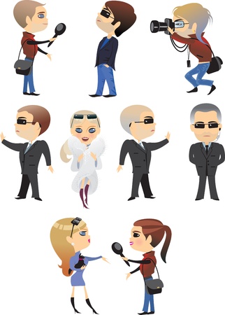 profession people character man  womanのイラスト素材