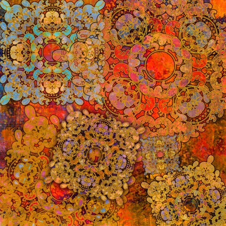 exotic pattern orientalの写真素材