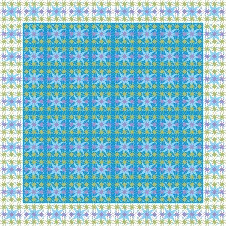 turquoise pattern seamlessのイラスト素材