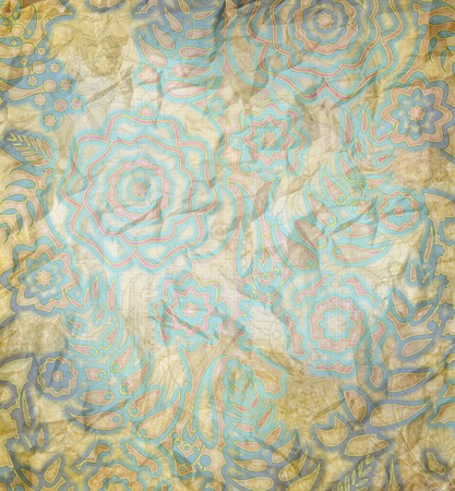 floral pattern colop paperの写真素材