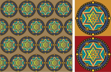 geometric pattern israel stars , seamlessのイラスト素材