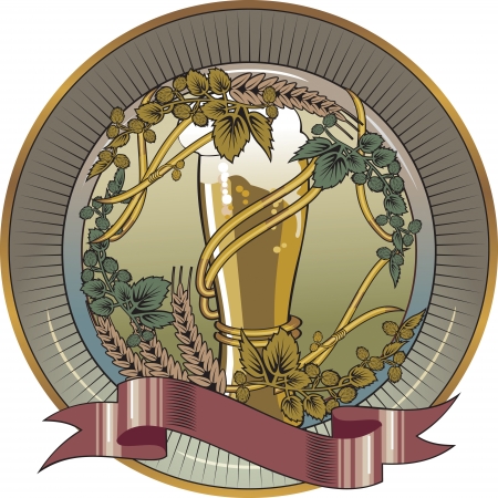 beer glass, beer festivalのイラスト素材