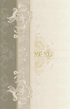menu background beige vintageのイラスト素材