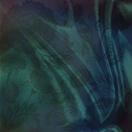 background dark green, floral designの写真素材