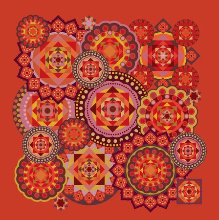 geometric design , paper pattern のイラスト素材