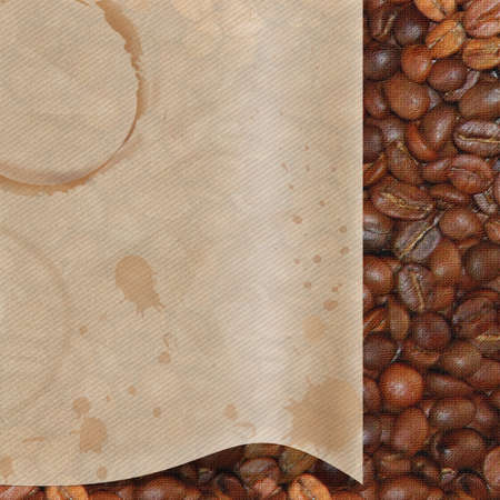 coffee background, transparenc paperの写真素材
