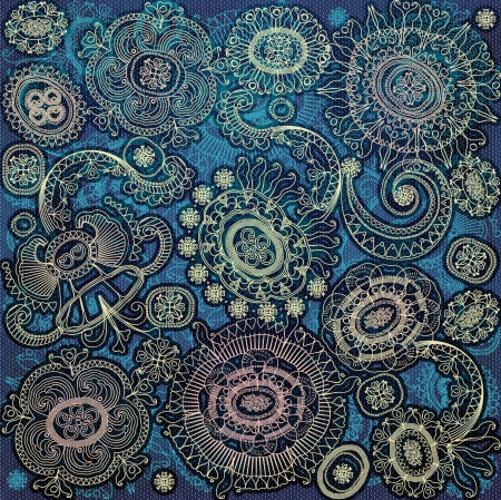  floral design, retro patternの写真素材