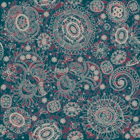 pattern  birds , seamless backgroundのイラスト素材