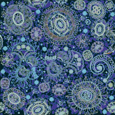 pattern seamless  birdsのイラスト素材