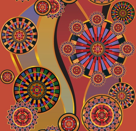 red pattern  geometrical seamless backgroundのイラスト素材