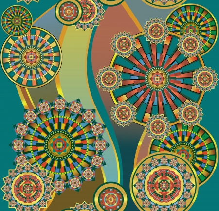 seamless background , geometrical patternのイラスト素材