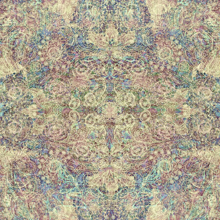 floral design frame, warm colorの写真素材
