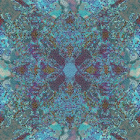 decoration  eometrical pattern mosaic, scalesの写真素材