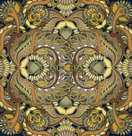 floral design oriental pattern backgroundの写真素材