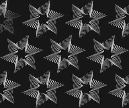 geometrical seamless pattern starsのイラスト素材
