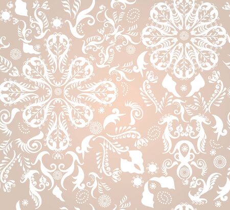 pink floral pattern seamlessのイラスト素材
